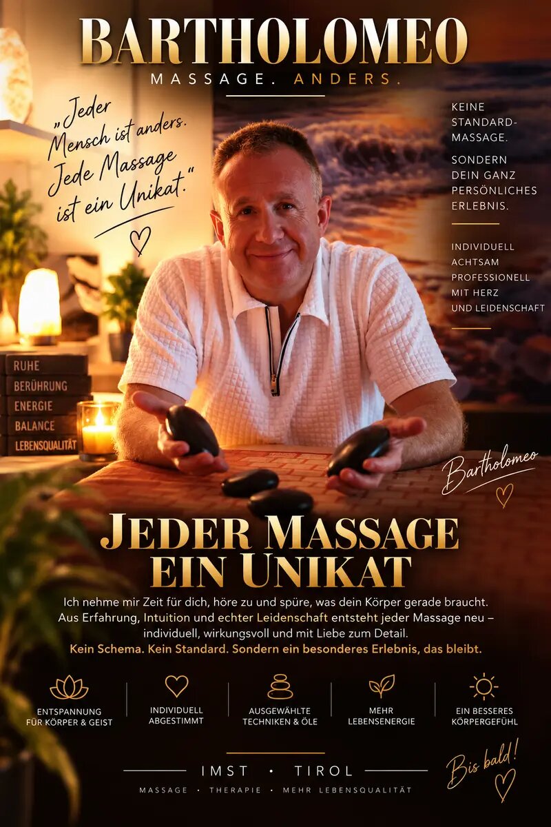 BARTHOLOMEO - Jeder Massage ein Unikat Imst Tirol